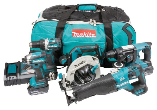 Makita Kombipakke DLX5032T 5-PK 18V 18V 5.0Ah 5 stk verktøy