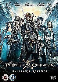 Pirates of the Caribbean: Salazar's Revenge DVD 2017 Johnny Depp, Rønning Englist Brand New