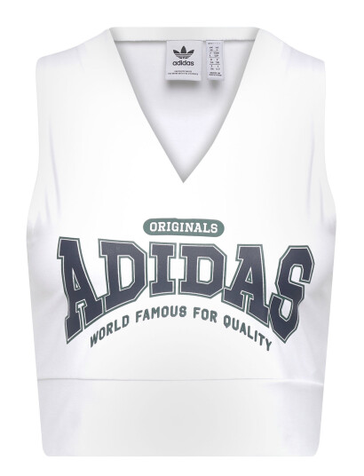 Adidas Originals Class Of 72 Crop Vest White Adidas Originals WHITE 32 34 36 38 40