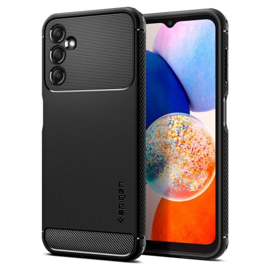 Spigen Samsung Galaxy A14 (5G) Spigen Rugged Armor Deksel - Svart