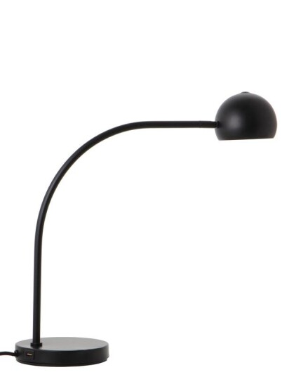 Frandsen BALL USB TABLE LAMP - MATT BLACK