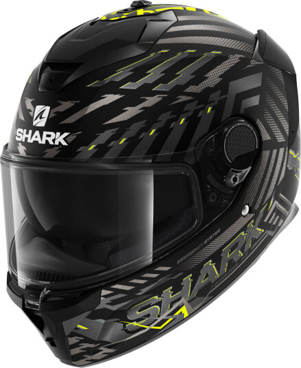 Shark Spartan GT E-Brake Hjelm L Svart Gul