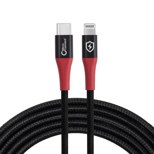 MicroConnect Kabel USB C-Lightning 1.5m SafeCharge ladekabel uten dataoverføring