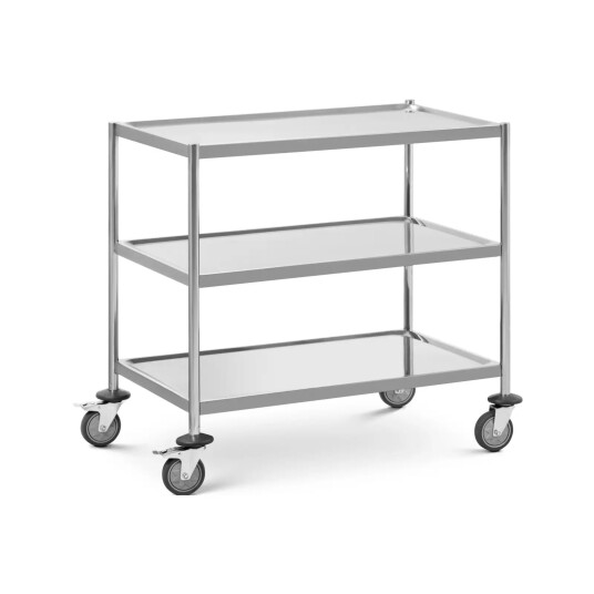 Royal Catering Serveringsvogn  3 hyller  opptil 60 kg  hyller: 82 x 50 cm  Royal Catering RC_SSTWH_01