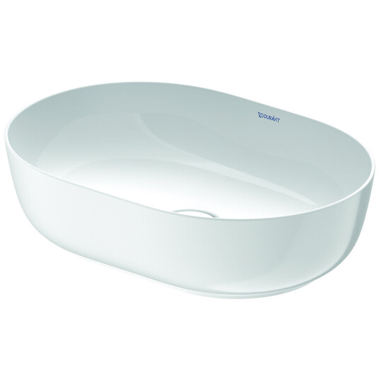 Duravit Luv Toppmontert servant 490x350 mm, u/bl.hull, u/o.l, Grå m/WG