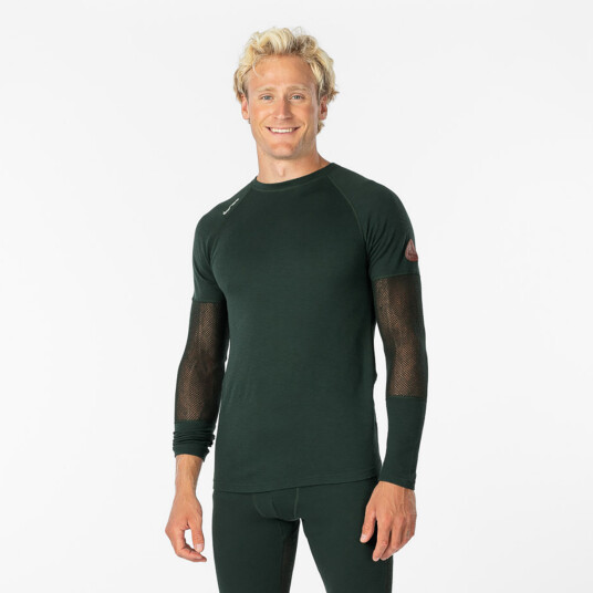 Åsnes Tundra Long Sleeve, ulltrøye herre XL FOREST GREEN