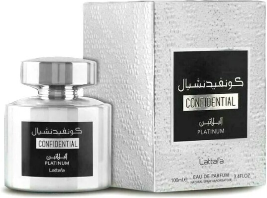 Lattafa Confidential Platinum Eau De Parfum 100ml Eau de Parfyme