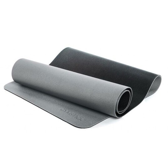 Gymstick Pro Yoga Mat with Hanging Rings (grey-black)