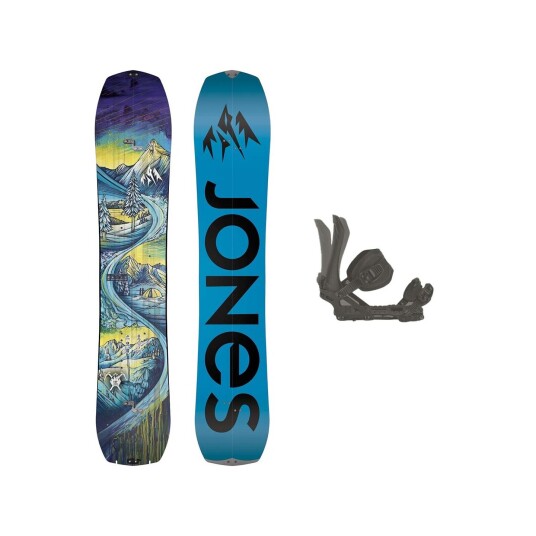 Jones Snowboards Jones Youth Solution Split m/binding Splitboardpakke - Barn/Junior