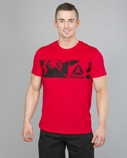 Reebok Workout Ready Supremium 2.0 Graphic T-Shirt - Primal Red - L