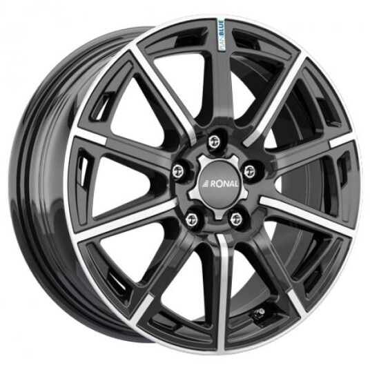 Ronal R60 Black Polished 6.5x16 5x112 ET45 B57.1