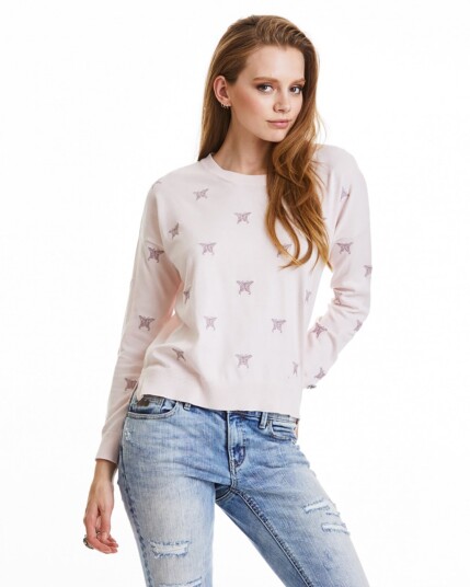 Odd Molly Happyness Sweater W Soft Rose (Storlek L)