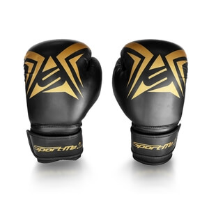 SportMe Boksehanske Gold Junior, black/gold, 8 oz