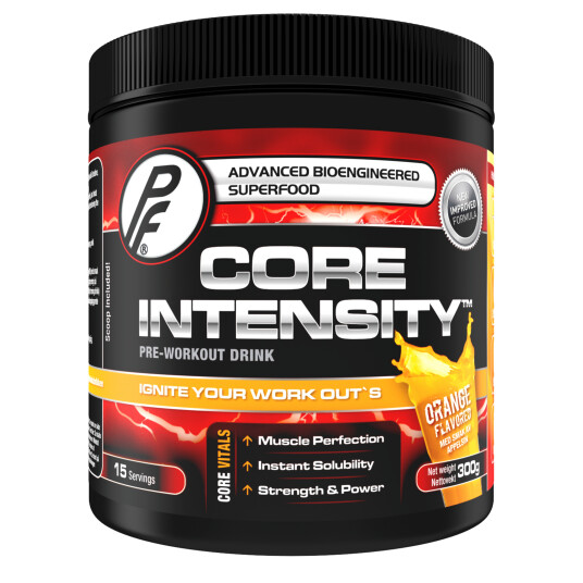 Proteinfabrikken Core Intensity, pre-workoutdrikk  300g Appelsin