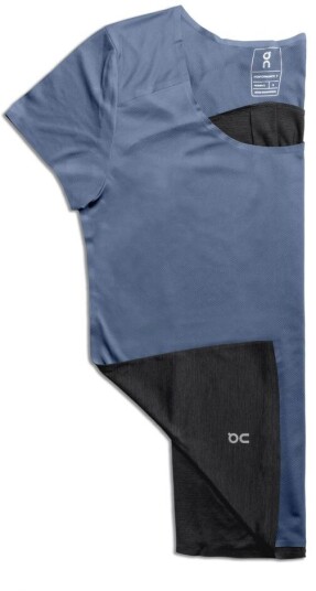 On Performance Tee Dame Cerulean/Black S