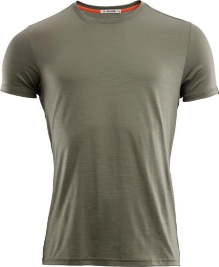 Aclima Men's LightWool T-Shirt Grønn M Man