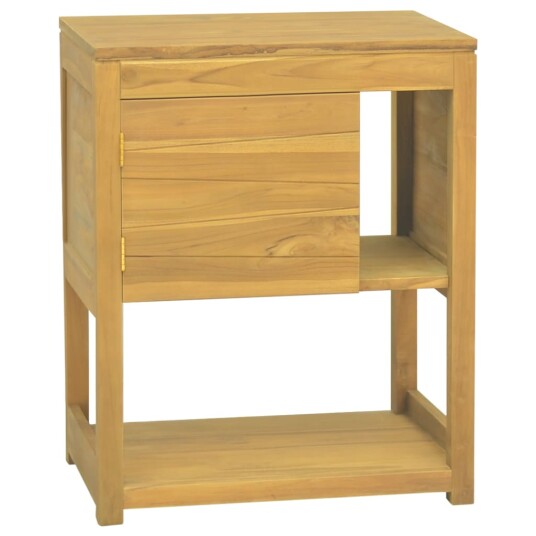 vidaXL Baderomsskap 60x40x75 cm heltre teak