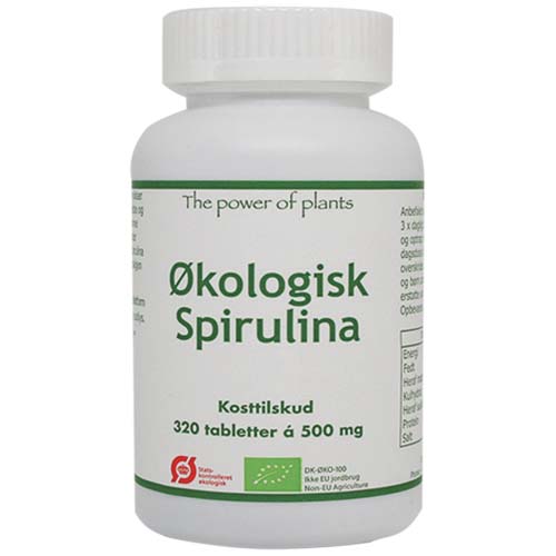 The power of plants Spirulina Ø 500 mg 320 Tabletter