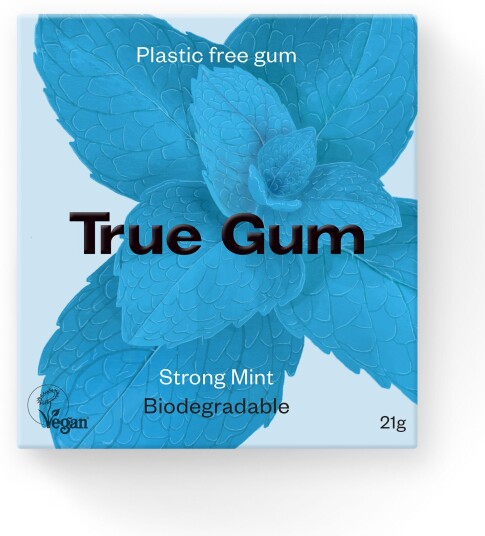 True Gum Tyggegummi Sterk Mynte - 21 g