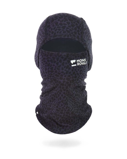 Mons Royale Santa Rosa Merino Flex 200 Balaclava Arctic Leopard