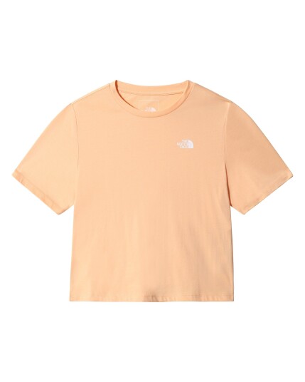 The North Face Foundation Crop Tee W Apricot Ice (Storlek S)