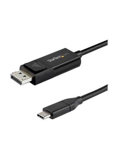 StarTech.com 6.6 ft. (2 m) USB C to DisplayPort 1.4 Cable - Bidirectional - USB / DisplayPort cable - 2 m