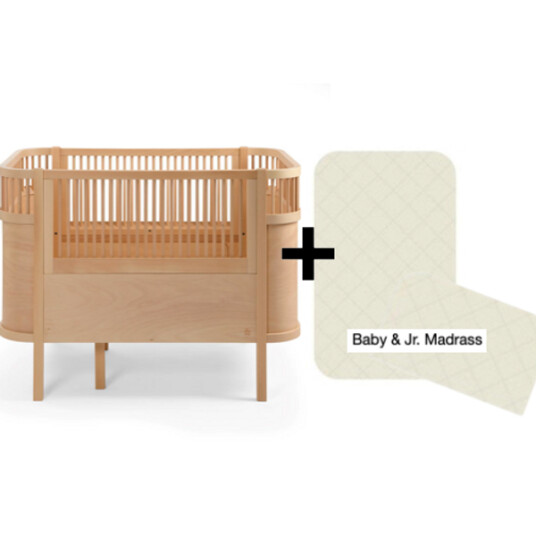 Sebra Senger Sebra   Seng Baby & Jr. + Classic Madrass   Wooden edition