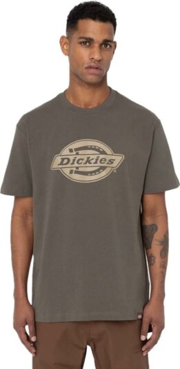 Dickies Men's Logo Heavyweight Short Sleeve Tee Grønn S Man