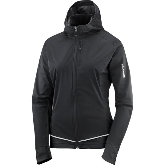 Salomon Women's Light Shell Jacket L, Deep Black