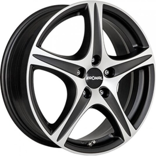 Ronal R56 Dull Black  Polished 6x15 5x100 ET38 B57.1