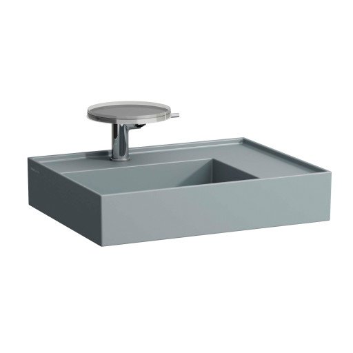 Kartell Laufen servant, 60x46 cm, venstre, matt grafitt