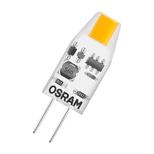 Osram LED Pin Micro Capsule G4 1W 100lm - 827 ekstra varm hvit | erstatter 10W