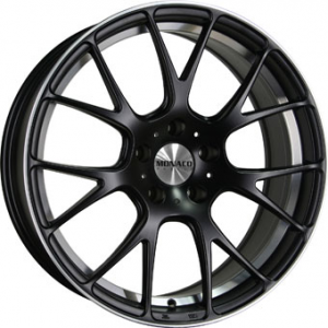 Monaco Mirabeau Matt Black Polished 8.5x19 5x120 ET35 B72.6