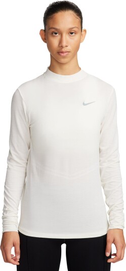 Nike Dri-FIT Swift Mock-Neck LS Running Top Dame Sail XS