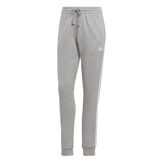 Adidas Essentials 3 Stripes French Terry Cuffed Pant joggebukse herre XS Mgreyh/White