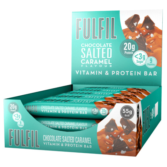 FULFIL Proteinbar Sjokolade og saltkaramell 15-pack 15 x 55g 0 Kg