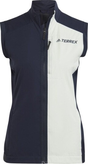 Adidas Women's Terrex Xperior Cross Country Ski Soft Shell Vest L Legink/Lingrn