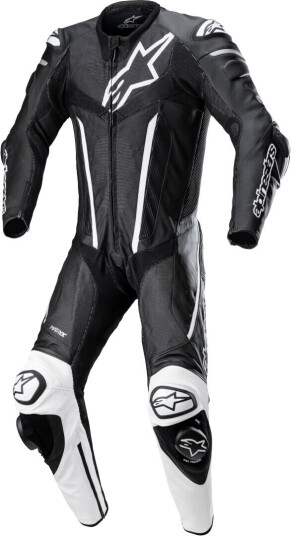 Alpinestars Fusion ett stykke motorsykkel skinn dress 54 Svart Hvit