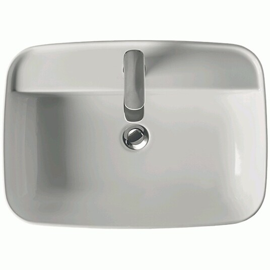 Lavabo TriBeCa Toppmont./nedfelt Servant 600x430x150 mm, Hvit Matt