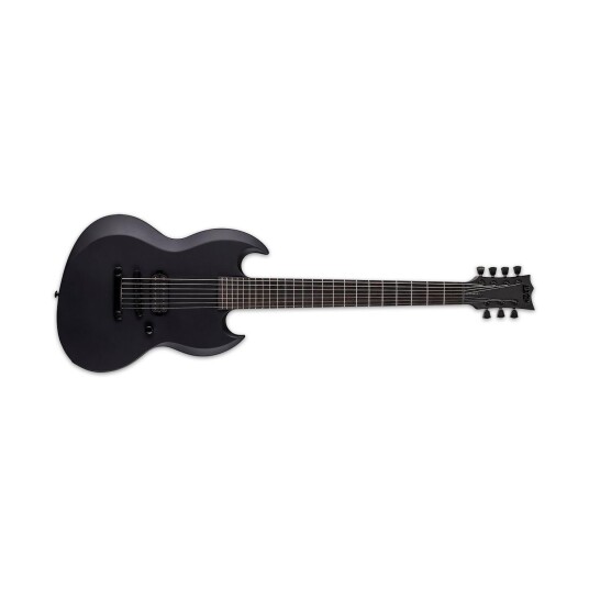 Ltd Viper-7 Baritone Black Metal Black Satin