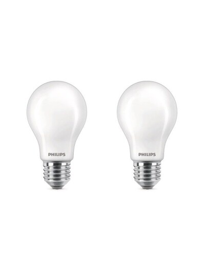 Philips LED-lyspære LEDClassic 7W/827 (60W) 2-pack E27