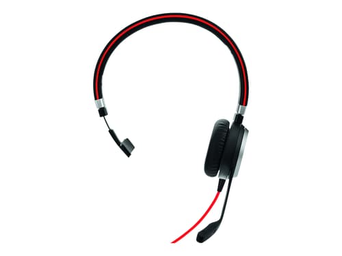 Jabra Evolve 40 Ms Hodesett 3,5 Mm Jakk, Usb Skype For Business Mono Svart