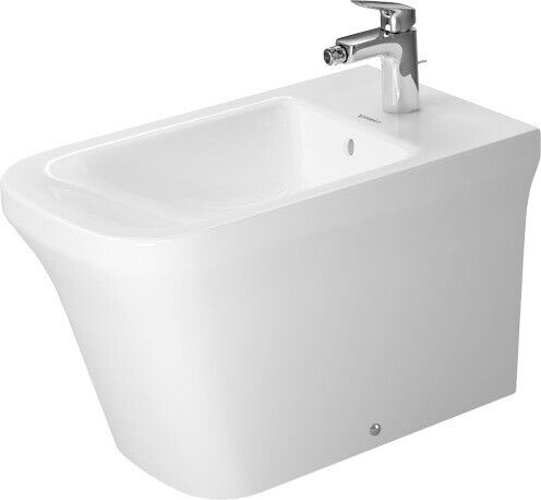 Duravit P3 Comforts Gulvstående Bidé 380x650 mm, m/overløp, Hvit