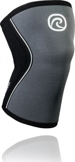 Rehband Rx Knee-Sleeve 5mm Black/Steel Grey L, Black/Steel Grey