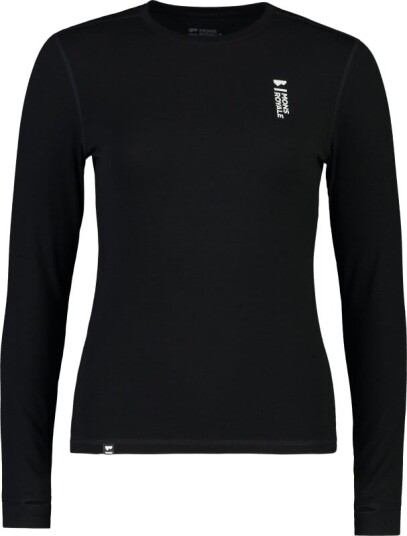 Mons Royale Women's Cascade Merino Flex 200 Long Sleeve M  Black