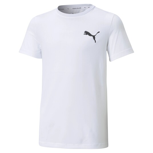 Puma Active Small Logo Tee, t-skjorte junior 140 Puma White