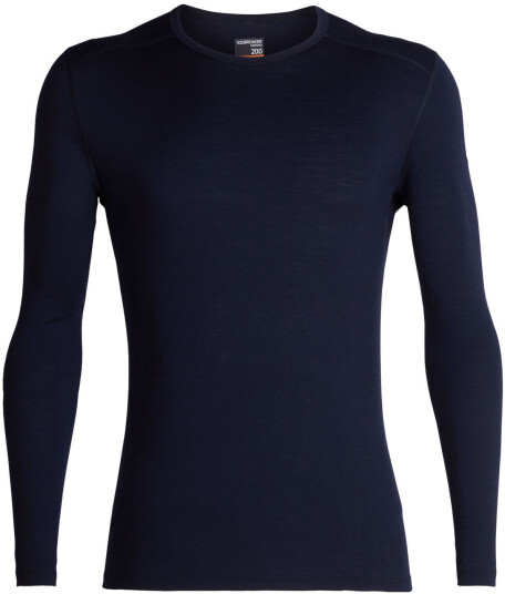 Icebreaker 200 Oasis Ls Crewe Herre Midnight Navy L