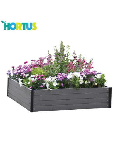 HORTUS Raised garden bed WPC 24 x 110 x 110 cm