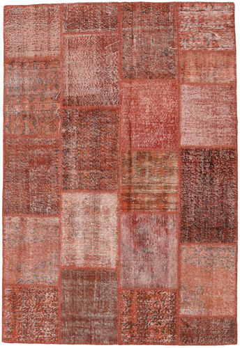 Håndknyttet. Opphav: Turkey 158X232 Patchwork Teppe Håndknyttet Teppe Rød/Oransje Tyrkia