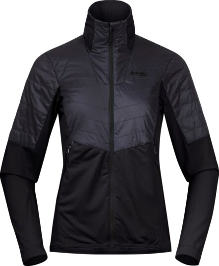 Bergans Women's Senja Midlayer Jacket XS, Black/Solid Charcoal